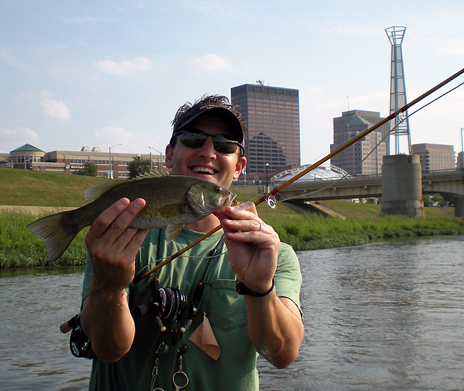 Downtown Dayton Smallmouth Fishing 